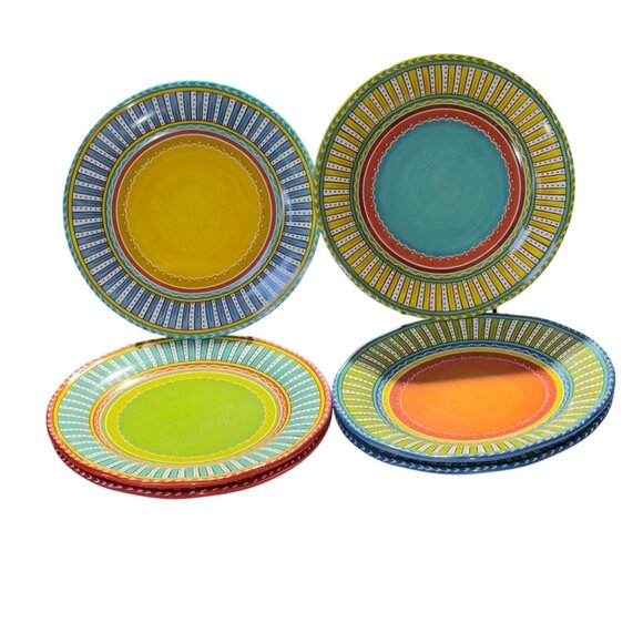 Valencia Certified International Nancy Green 11" Dinner Plates Multicolor  Set O - Picture 3 of 8